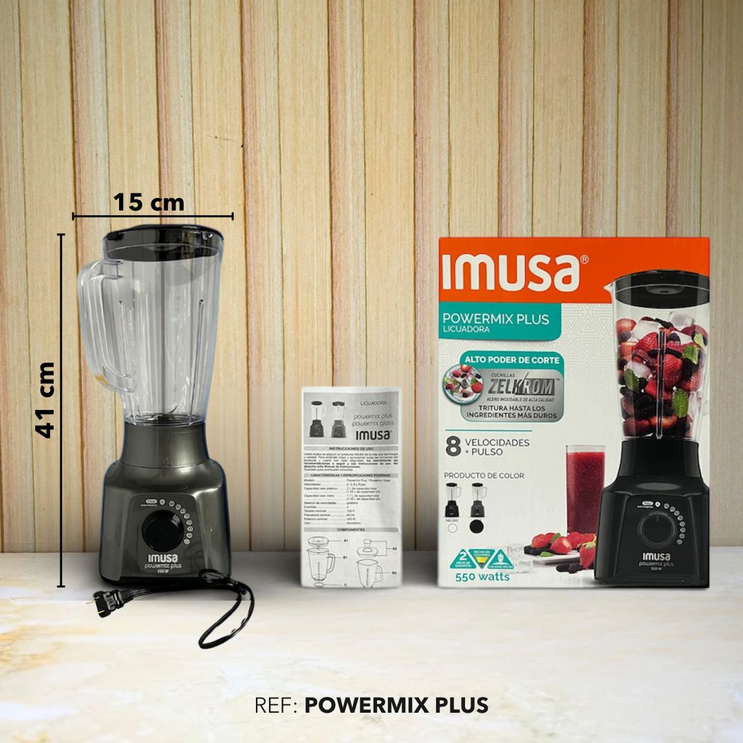 LICUADORA POWERMIX PLUS 550W IMUSA