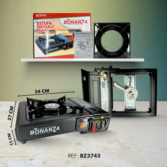 ESTUFA PORTABLE DE GAS BONANZA 1 PUESTO