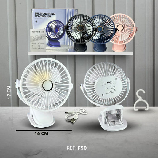 VENTILADOR RECARGABLE DE PINZA